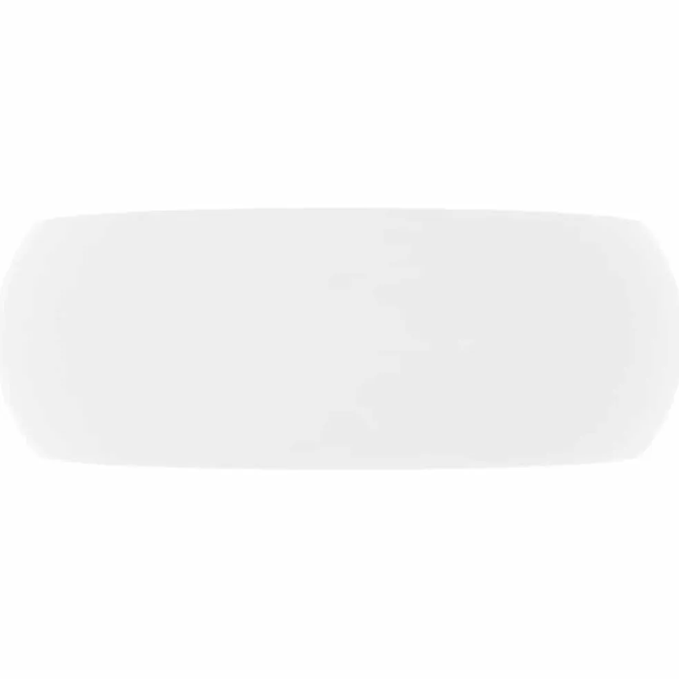 vidaXL Wastafel rond 40x15 cm keramiek matwit