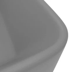 vidaXL Wastafel 41x30x12 cm keramiek matcrème
