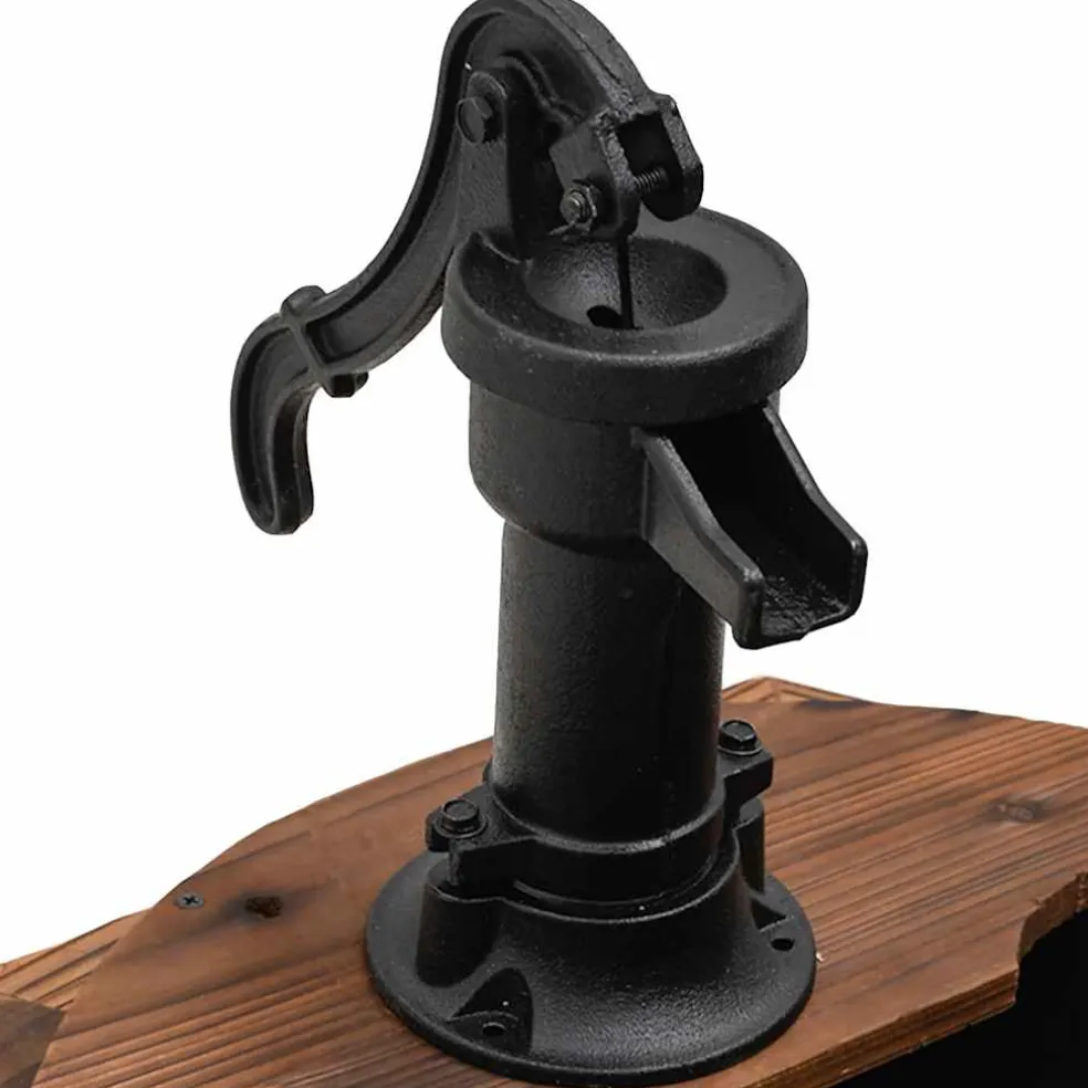vidaXL Waterfontein met pomp 57x57x53 cm massief vurenhout