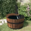 vidaXL Waterfontein met pomp 28x28x34,5 cm massief vurenhout