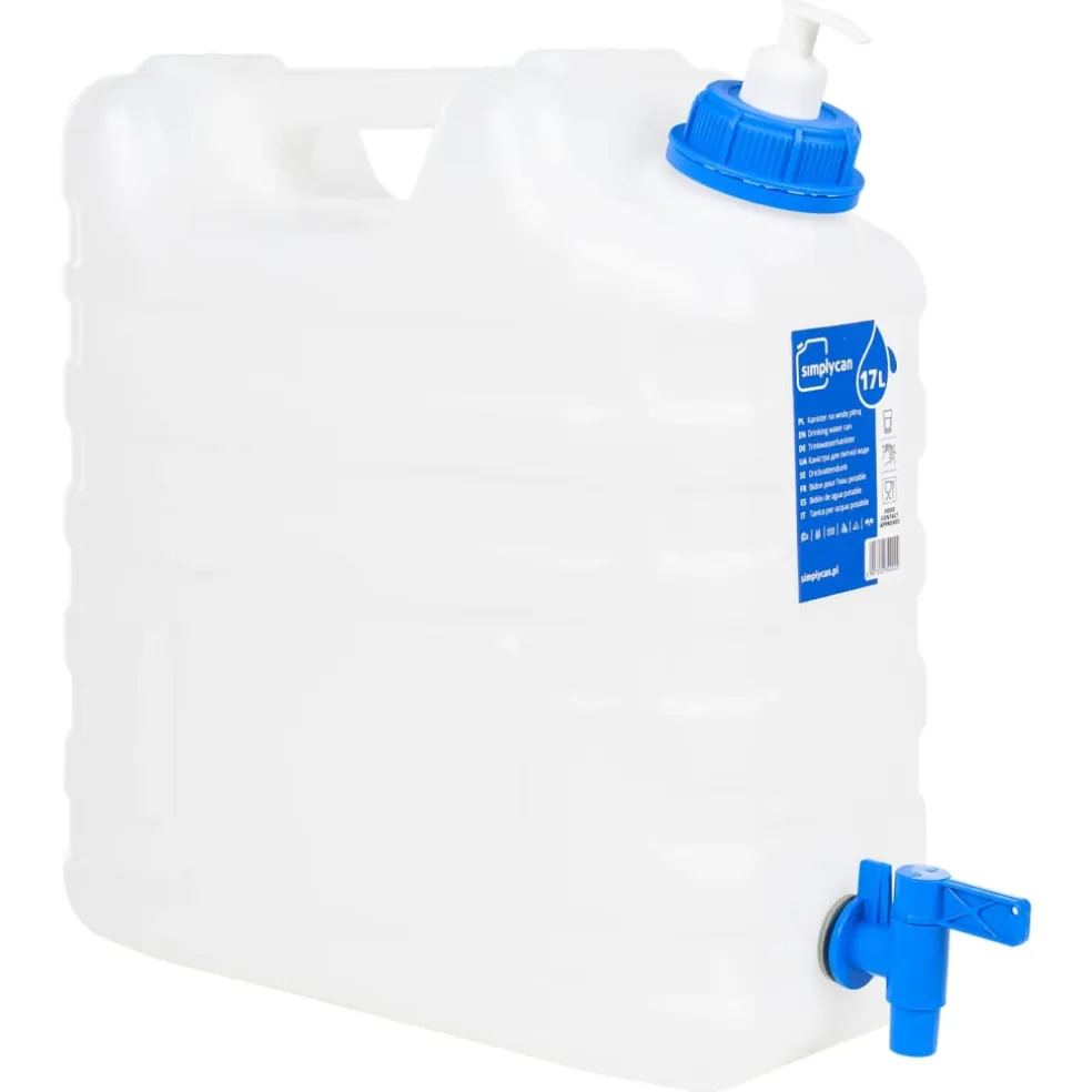 vidaXL Watertank met kraan en zeepdispenser 15 L kunststof