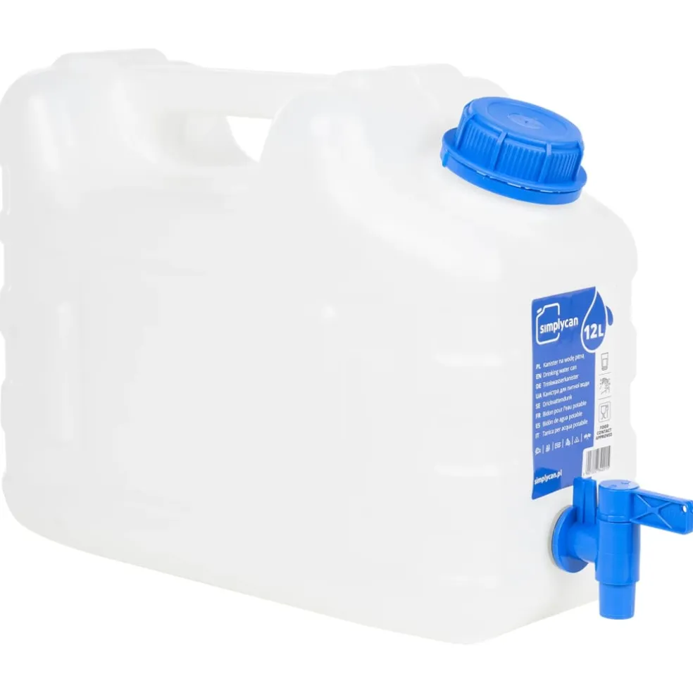 vidaXL Watertank met kraan 10 L kunststof transparant