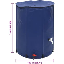 vidaXL Watertank met kraan opvouwbaar 750 L PVC
