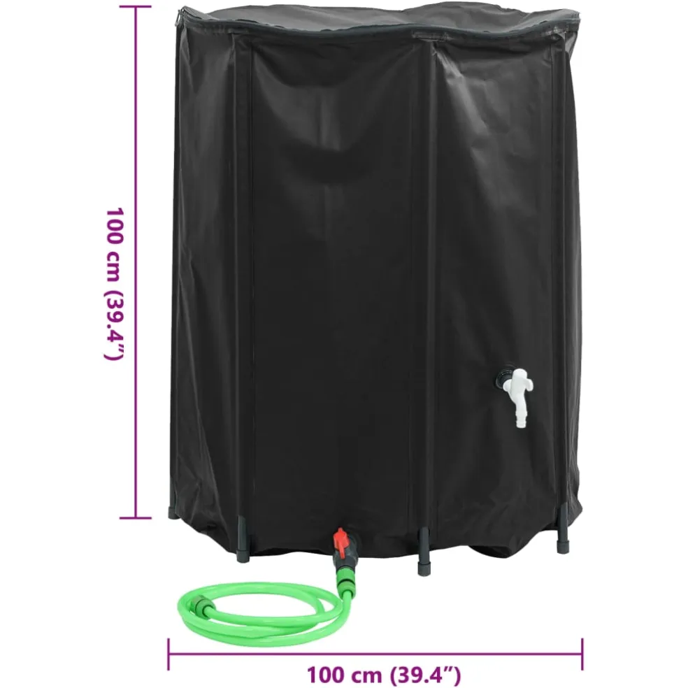 vidaXL Watertank met kraan opvouwbaar 750 L PVC