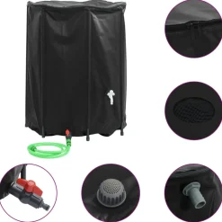 vidaXL Watertank met kraan opvouwbaar 750 L PVC