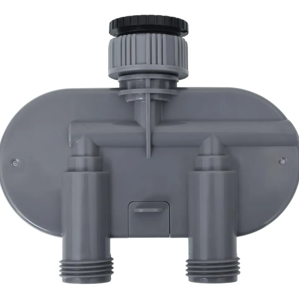 vidaXL Watertimer met dubbele uitgang en kogelkranen