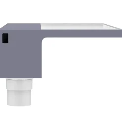 vidaXL Watervaloverlaat met RGB LED's 30 cm roestvrij staal