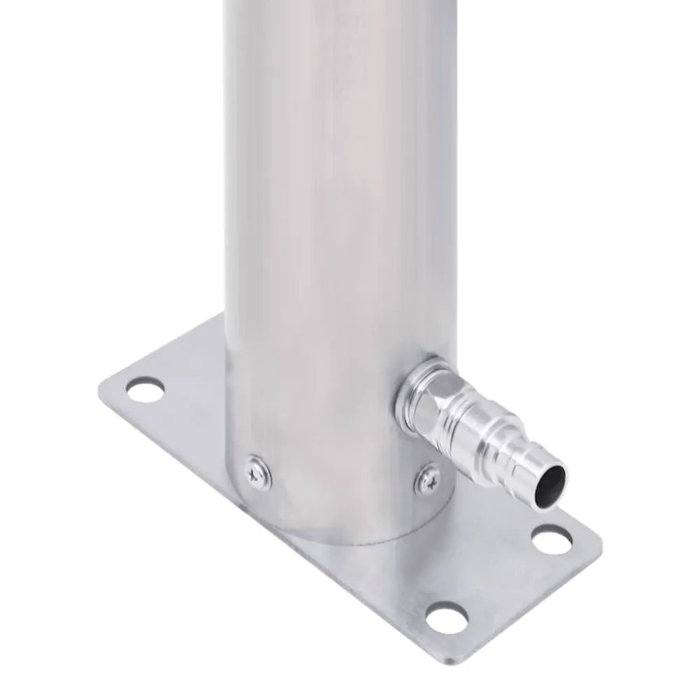 vidaXL Waterzuil rond 40 cm roestvrij staal