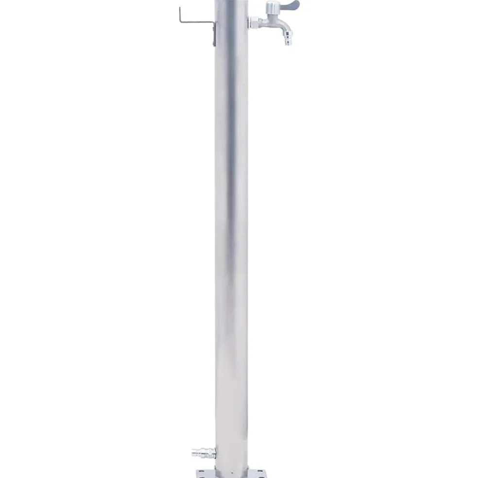 vidaXL Waterzuil rond 40 cm roestvrij staal