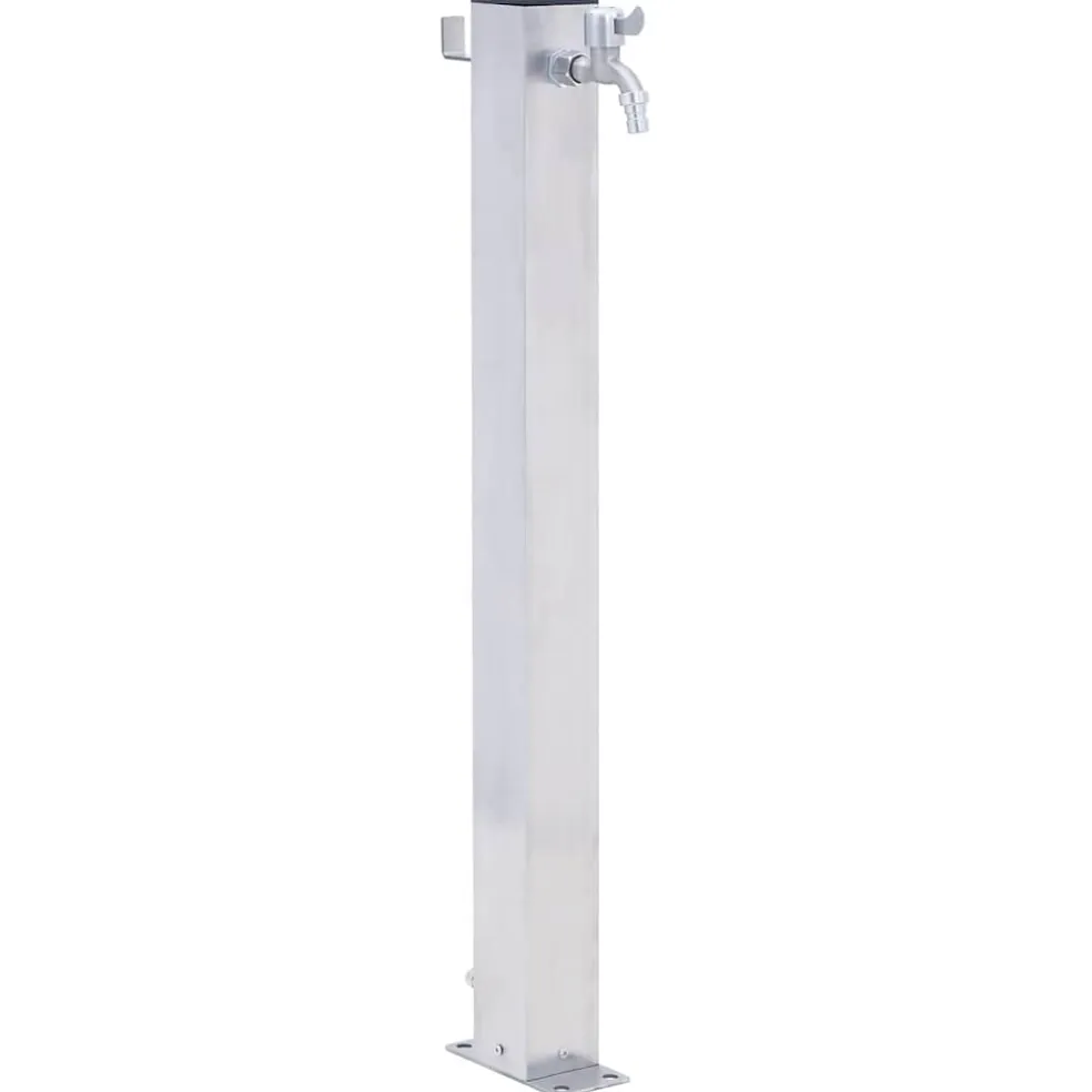 vidaXL Waterzuil vierkant 40 cm roestvrij staal