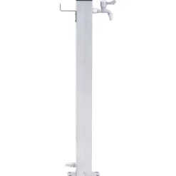 vidaXL Waterzuil vierkant 40 cm roestvrij staal