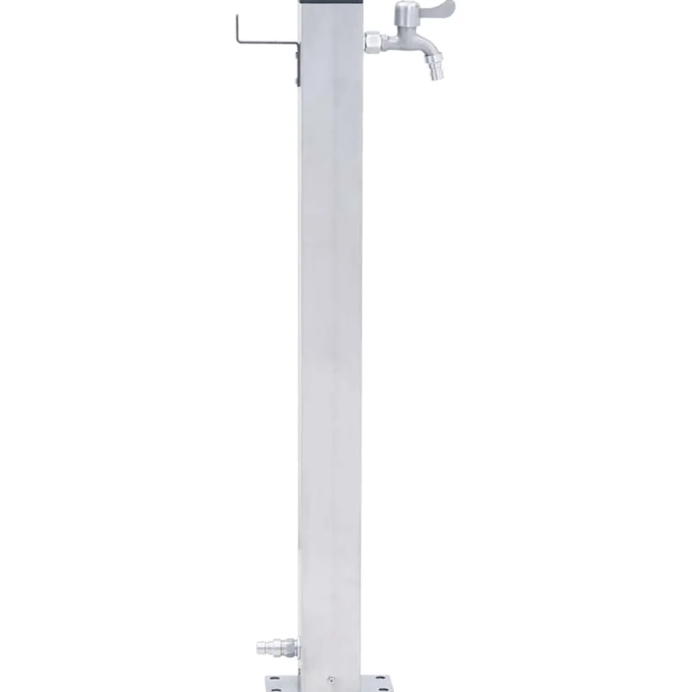 vidaXL Waterzuil vierkant 40 cm roestvrij staal