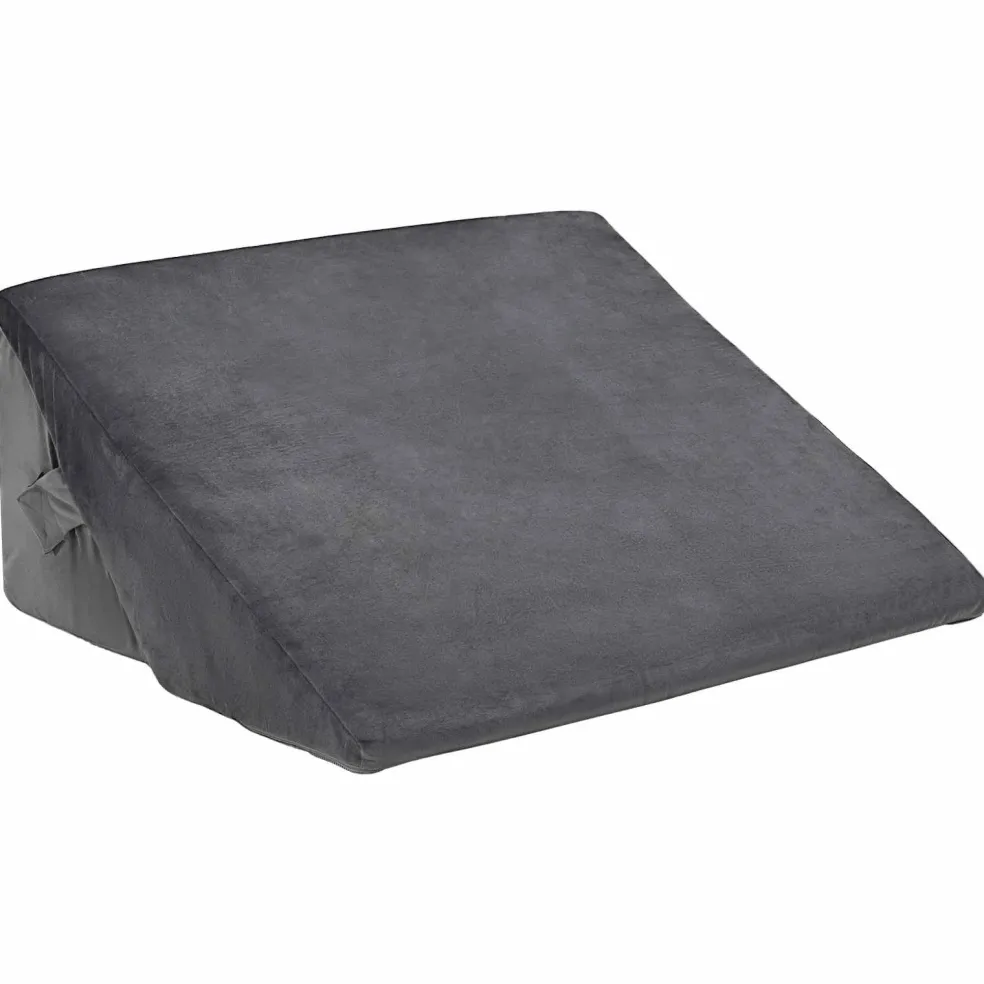 vidaXL Wedge Kussen Grijs 55 x 55 x 26 cm Traagschuim