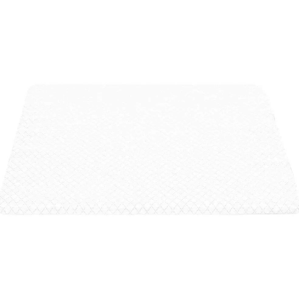 vidaXL Wedge Kussen 69 x 64 x 19 cm Medium Traagschuim Wit