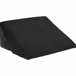 vidaXL Wedge Kussen Zwart 55 x 55 x 26 cm Traagschuim