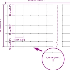 vidaXL Weidehekwerk Zilver