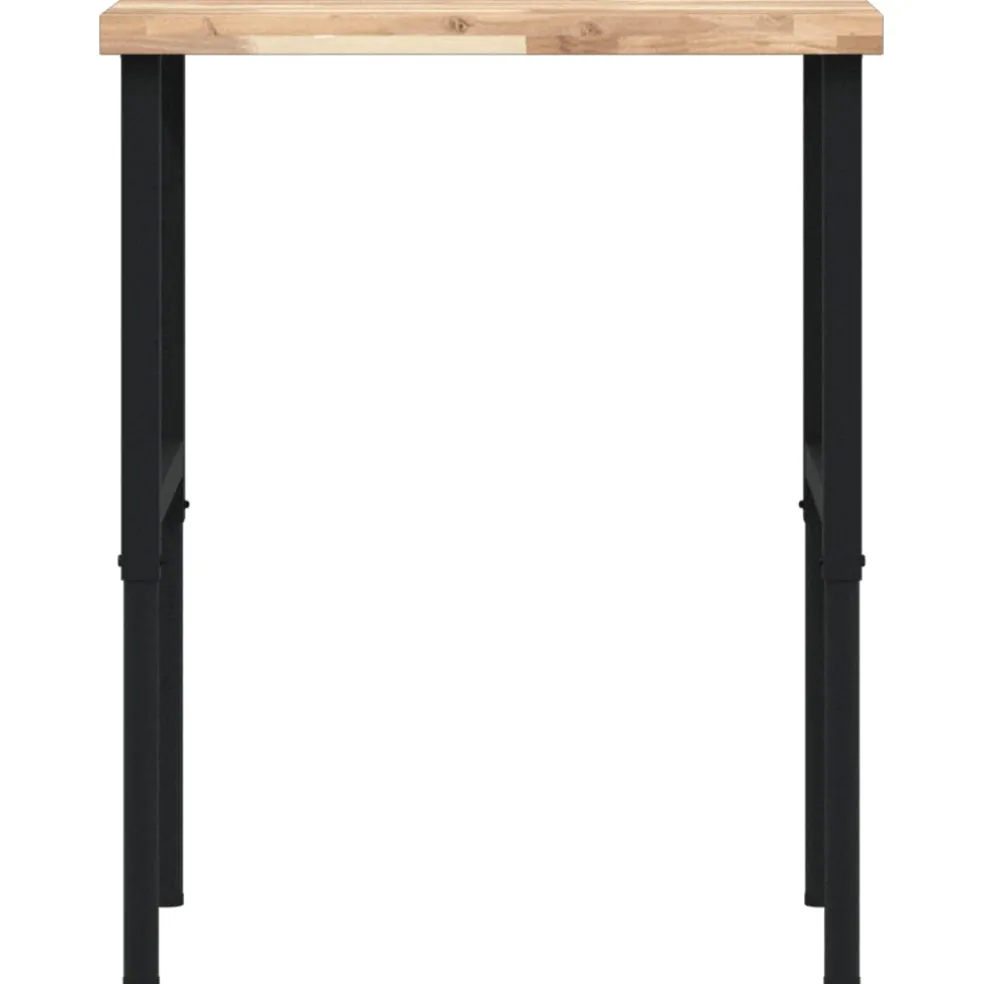vidaXL Werkbank rechthoekig 80x60x(73-99,5) cm massief acaciahout