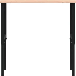 vidaXL Werkbank rechthoekig 100x60x(71,5-98) cm massief beukenhout