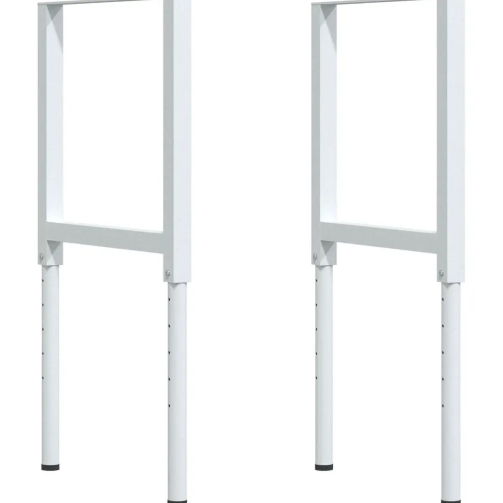 vidaXL Werkbank rechthoekig 80x60x(73-99,5) cm massief acaciahout