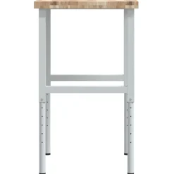 vidaXL Werkbank rechthoekig 80x60x(73-99,5) cm massief acaciahout