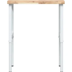 vidaXL Werkbank rechthoekig 80x60x(73-99,5) cm massief acaciahout