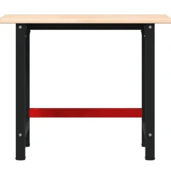 vidaXL Werkbank rechthoekig 100x60x81,5 cm massief eikenhout