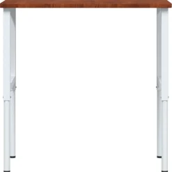 vidaXL Werkbank rechthoek 100x60x(71,5-98) cm eikenhout donkerbruin