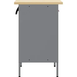 vidaXL Werkbank Rood en Grijs 50 x 55 x 85 cm Engineered hout en staal
