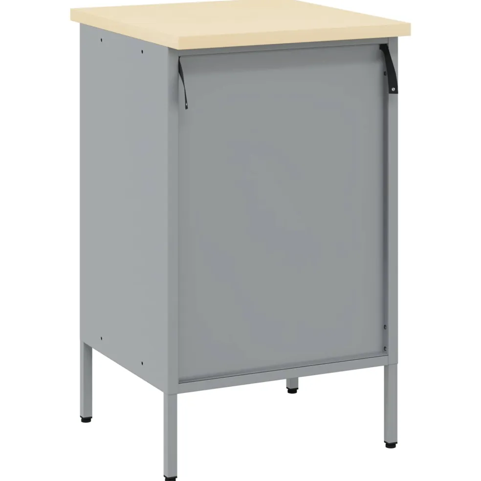 vidaXL Werkbank Rood en Grijs 50 x 55 x 85 cm Engineered hout en staal