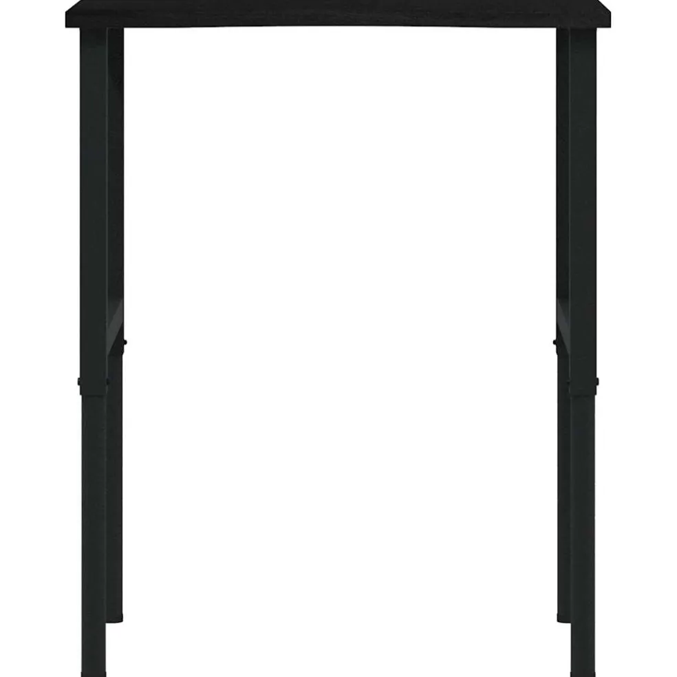 vidaXL Werkbank 80x60x(71,5-98) cm eikenhout donkerbruin