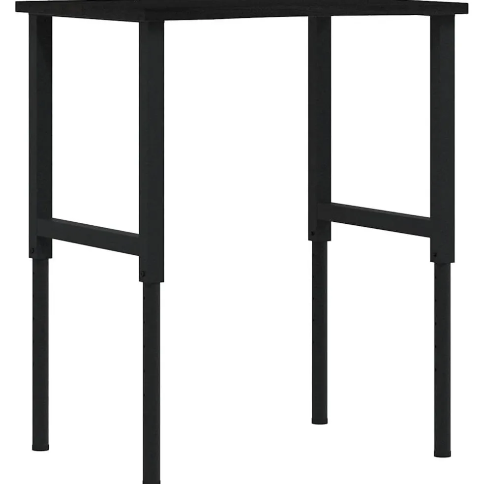 vidaXL Werkbank 80x60x(71,5-98) cm eikenhout donkerbruin