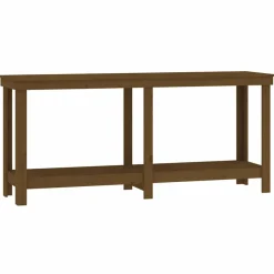 vidaXL Werkbank 180x50x80 cm massief grenenhout honingbruin