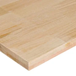 vidaXL Werkbank 80x60x(71,5-98) cm massief eikenhout