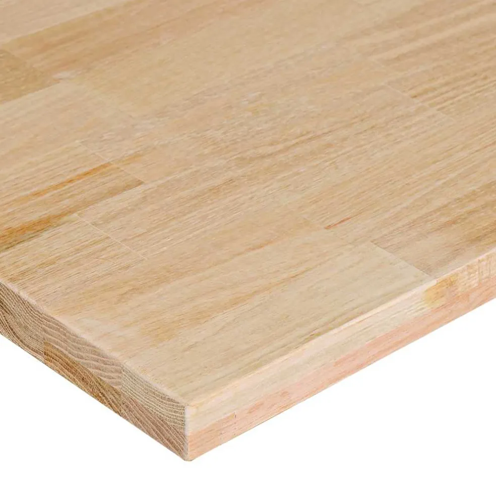 vidaXL Werkbank 100x60x81,5 cm massief eikenhout
