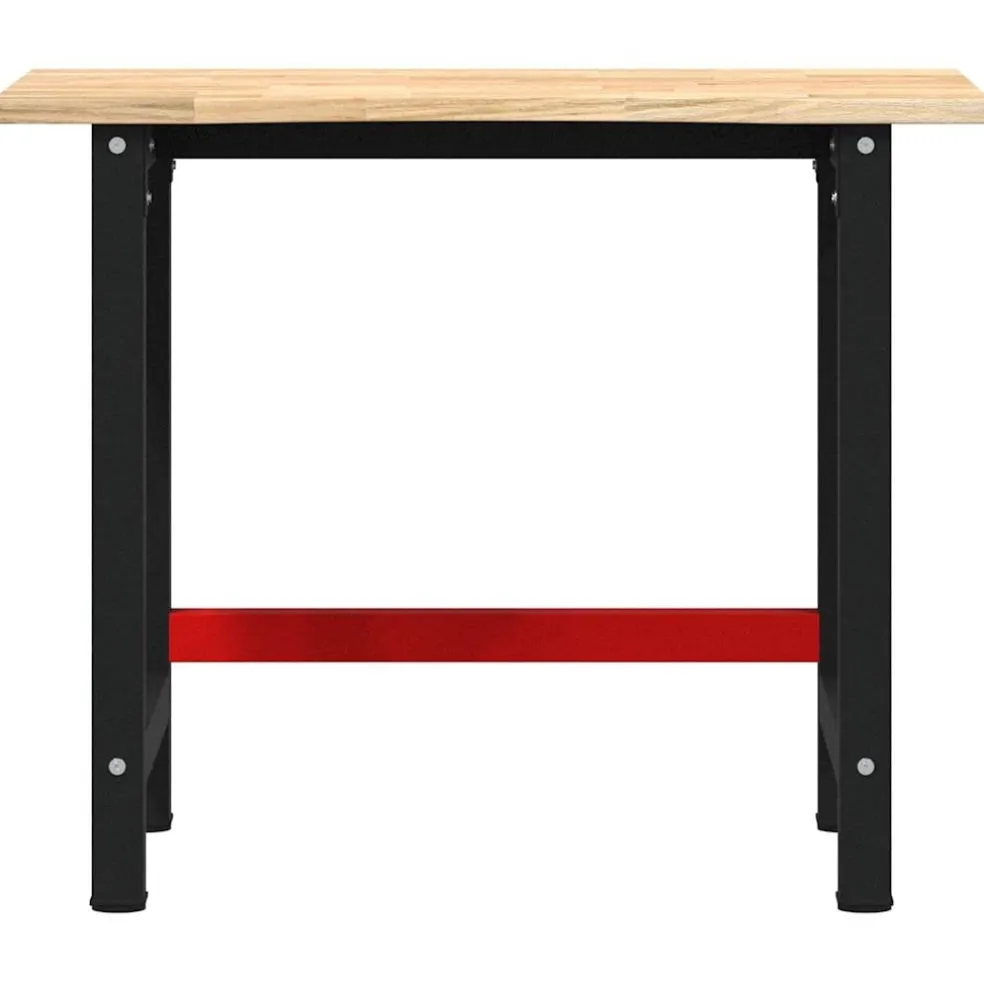 vidaXL Werkbank 100x60x81,5 cm massief eikenhout