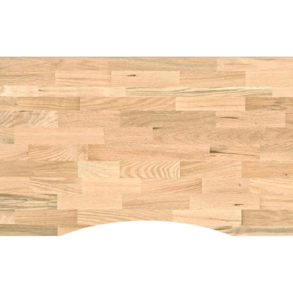 vidaXL Werkbank 100x60x81,5 cm massief eikenhout