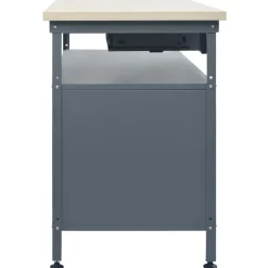 vidaXL Werkbank 120x60x85 cm staal zwart