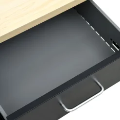 vidaXL Werkbank 160x60x85 cm staal zwart