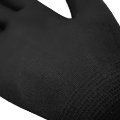 vidaXL Werkhandschoenen 12 st Zwart 7 / S Polyester
