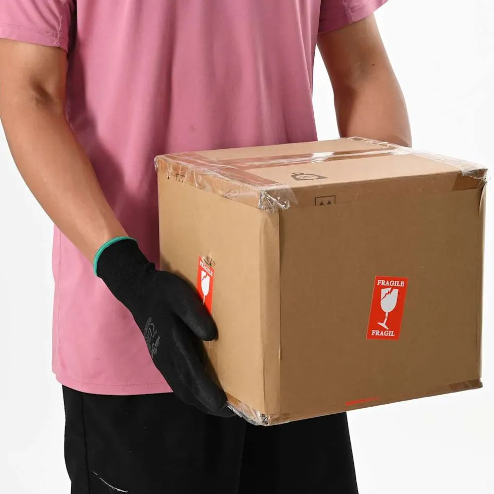 vidaXL Werkhandschoenen 12 st Zwart 7 / S Polyester