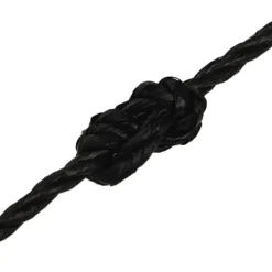 vidaXL Werktouw 3 mm 25 m polypropeen zwart