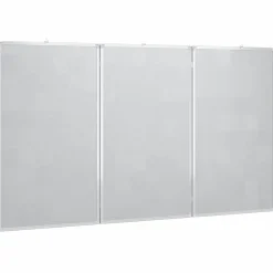 vidaXL Whiteboard magnetisch inklapbaar 120x80x1,7 cm aluminium