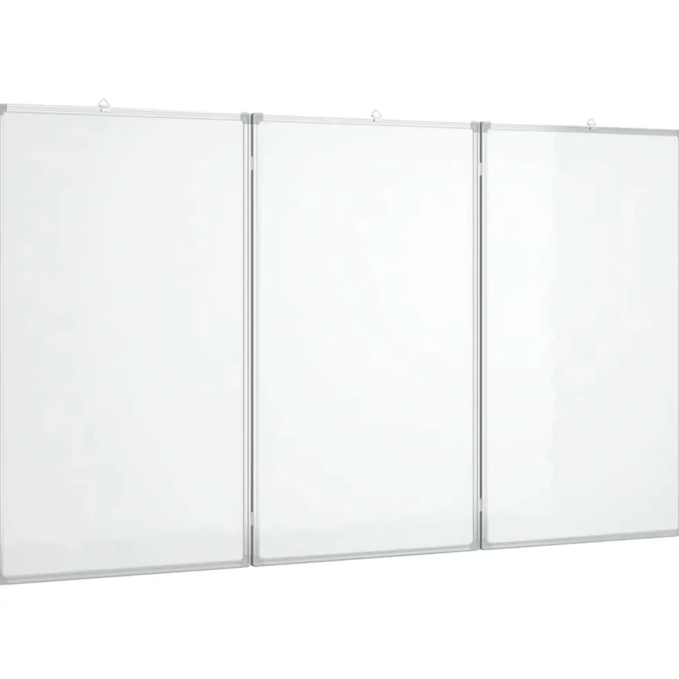 vidaXL Whiteboard magnetisch inklapbaar 120x80x1,7 cm aluminium