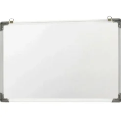vidaXL Whiteboard magnetisch 50x35 cm staal wit