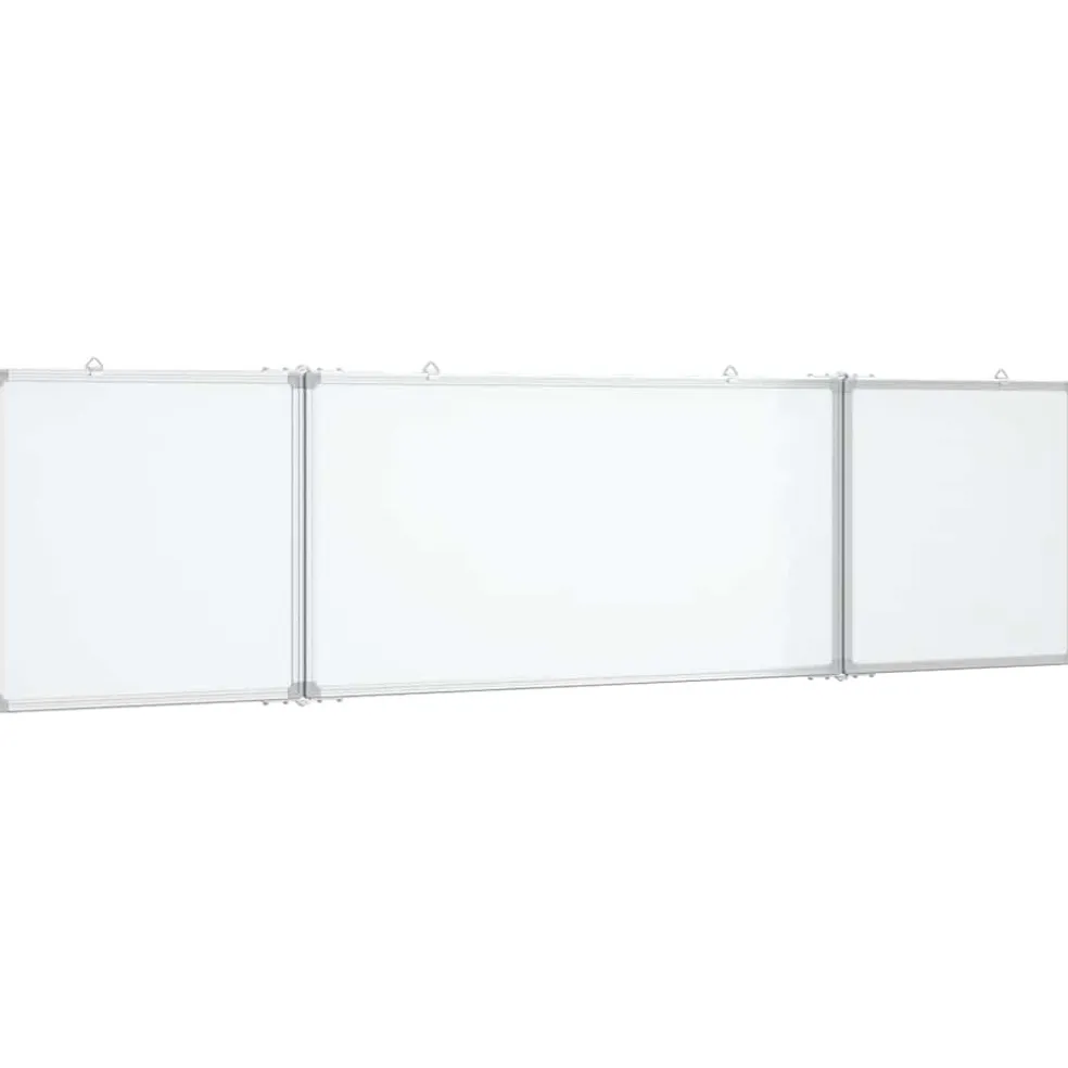vidaXL Whiteboard magnetisch inklapbaar 160x40x1,7 cm aluminium
