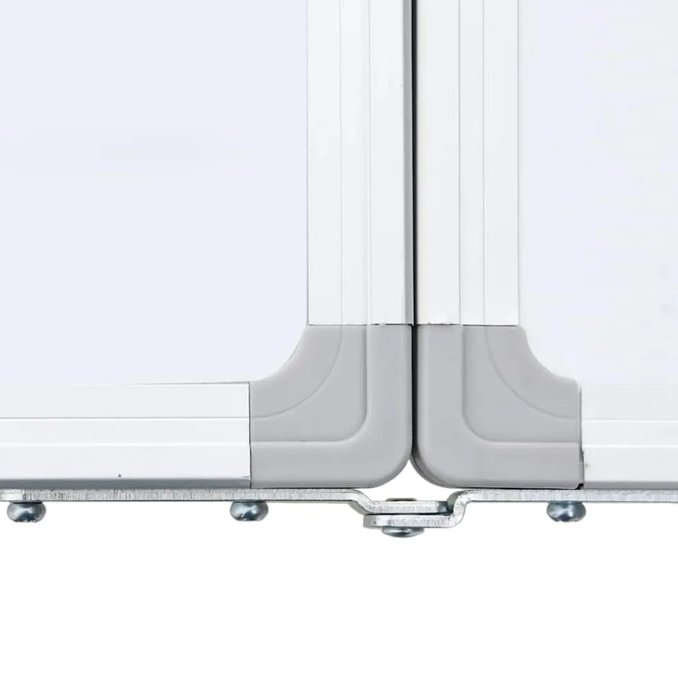 vidaXL Whiteboard magnetisch inklapbaar 160x40x1,7 cm aluminium