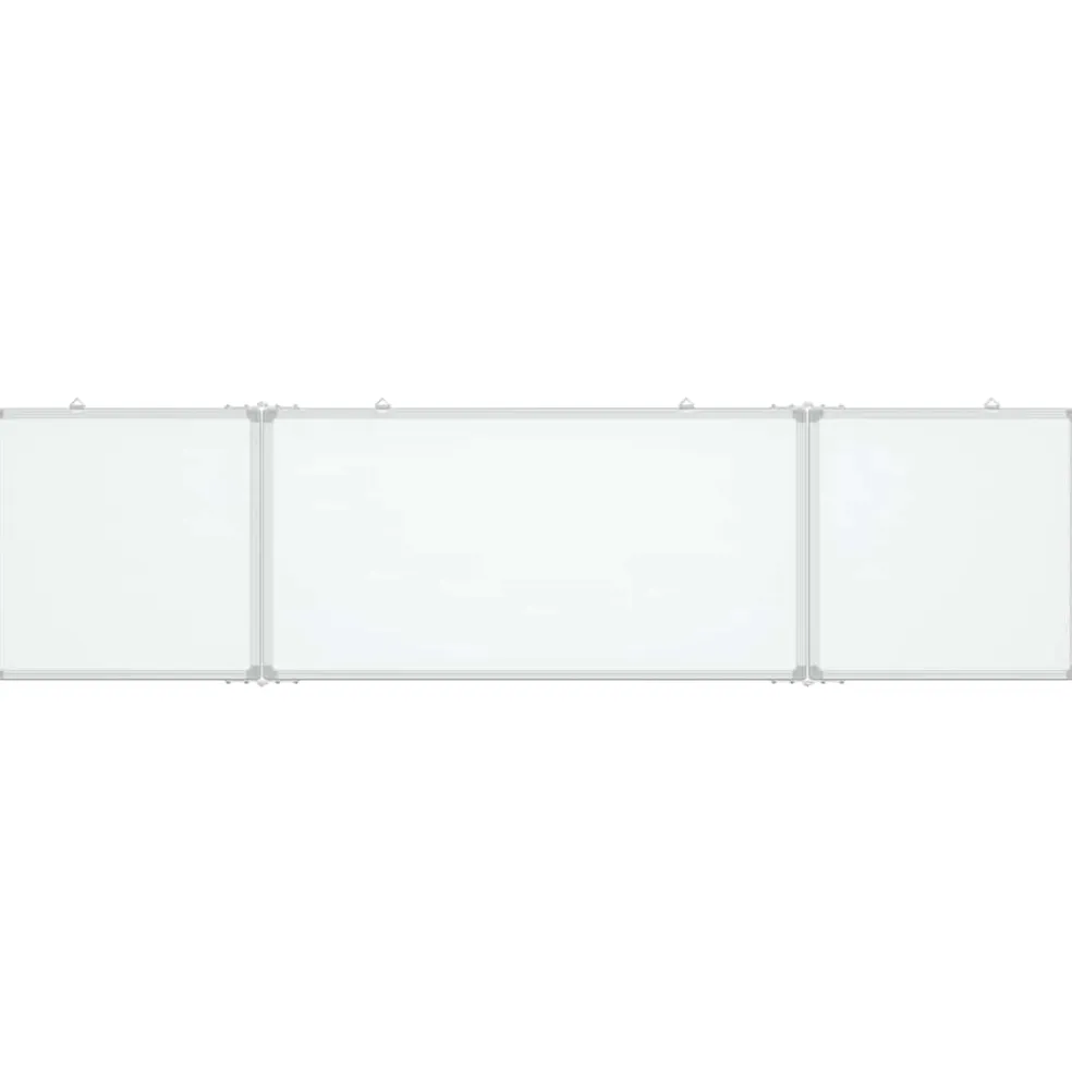 vidaXL Whiteboard magnetisch inklapbaar 160x40x1,7 cm aluminium