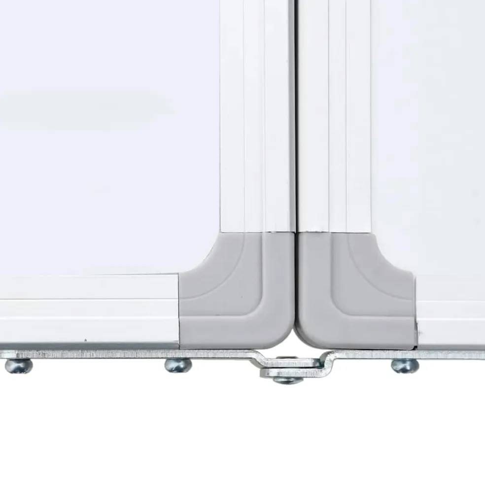 vidaXL Whiteboard magnetisch inklapbaar 80x80x1,7 cm aluminium