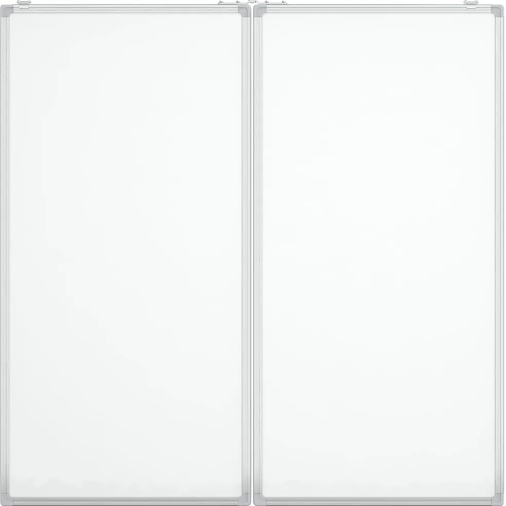 vidaXL Whiteboard magnetisch inklapbaar 80x80x1,7 cm aluminium