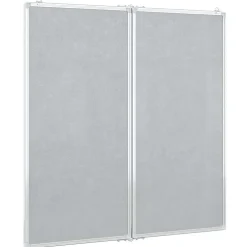 vidaXL Whiteboard magnetisch inklapbaar 80x80x1,7 cm aluminium